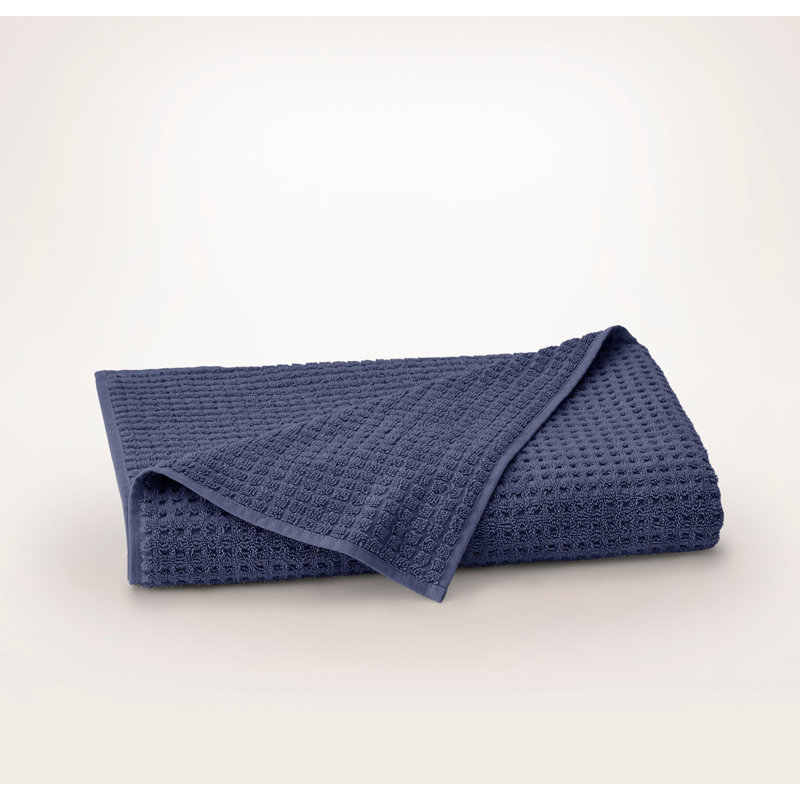 Turkish Waffle Bath Sheet Set, Coastal Navy, 6 Pieces: 2 Bath Sheet, 2 Washcloth, 2 Hand Towel