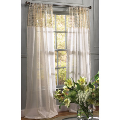 Shirl Sheer Curtain Single Panel