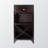 Binns Wine Cabinet With 1 Large Cubby Glass Rack in Espresso Finish, 37.46" H X 12.5" D X 19.25" L