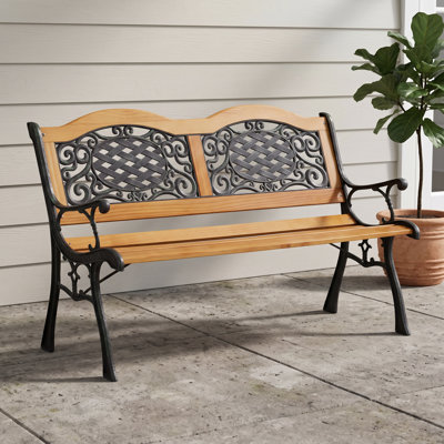 Banc d'extérieur, banc de jardin 50 po, causeuse de banc de parc