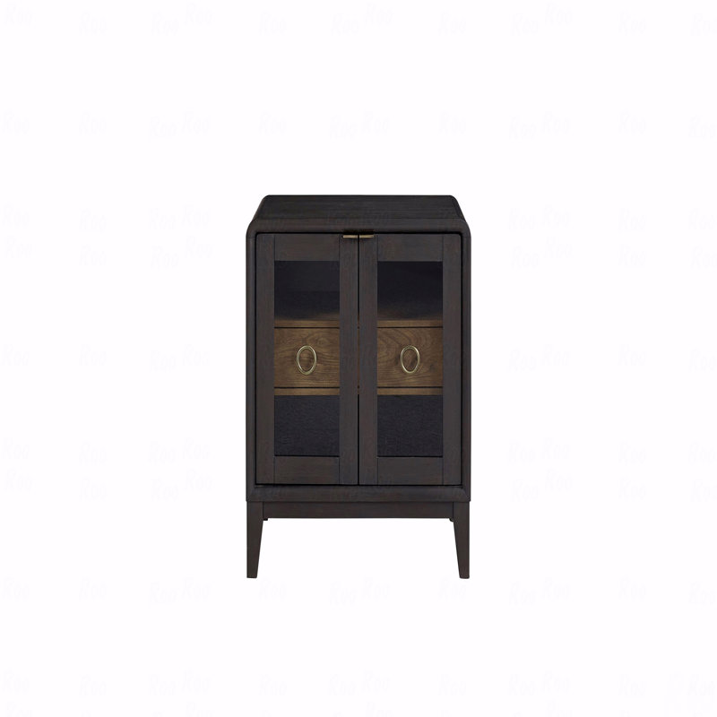 Table de chevet en verre