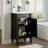 18-Inch Modern Freestanding Small Bathroom Vanity With Ceramic Sink, Storage Cabinet With Adjustable Shelf-390413387