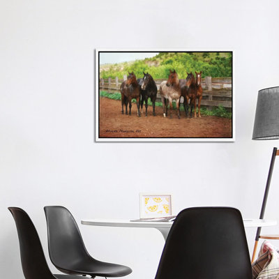 Band Of Brothers by Rhonda Thompson - Floater Frame Print on Canvas