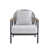 Coussin gris / cadre noir est en rupture de stock