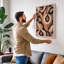 Flowing Forms Mid-Century - Wrapped Canvas-53837168-53837173