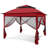 11 Ft. W x 11 Ft. D Outdoor Pop Up Soft Top Steel Patio Gazebo with Netting-109186203
