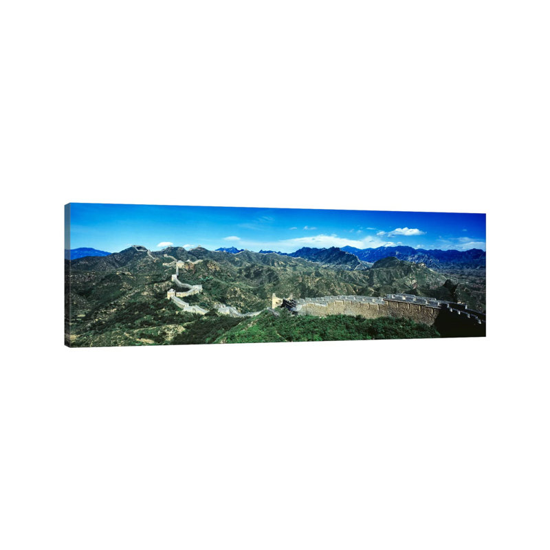 Great Wall of China 1 Piece Wrapped Canvas Panoramic Wall Art, 30.48 cm H x 91.44 cm W x 3.175 cm D