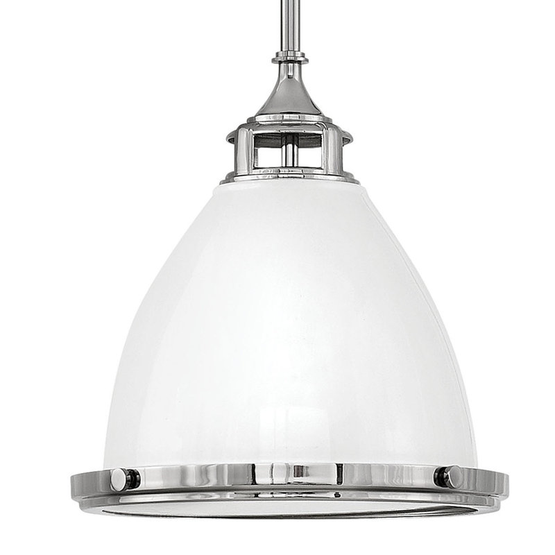 Amelia 1 - Light Single Bell Pendant, 46" H x 13" W x 13" D