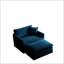 Chaise d'appoint moderne avec repose-pieds-1958267377