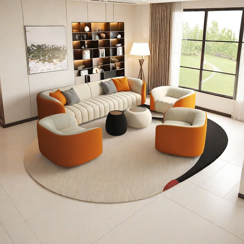 Business light  luxury negotiation sofa