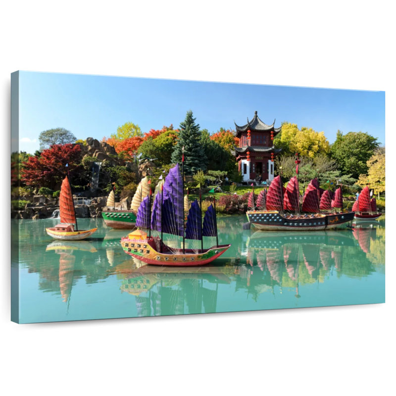 Mehar Montreal Sampan Boats, 32" H x 48" W