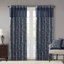 Paire de panneaux de rideaux Madison Park Aubrey bleu marine à motif cachemire jacquard 50 x 108 pouces-72012574-117883084