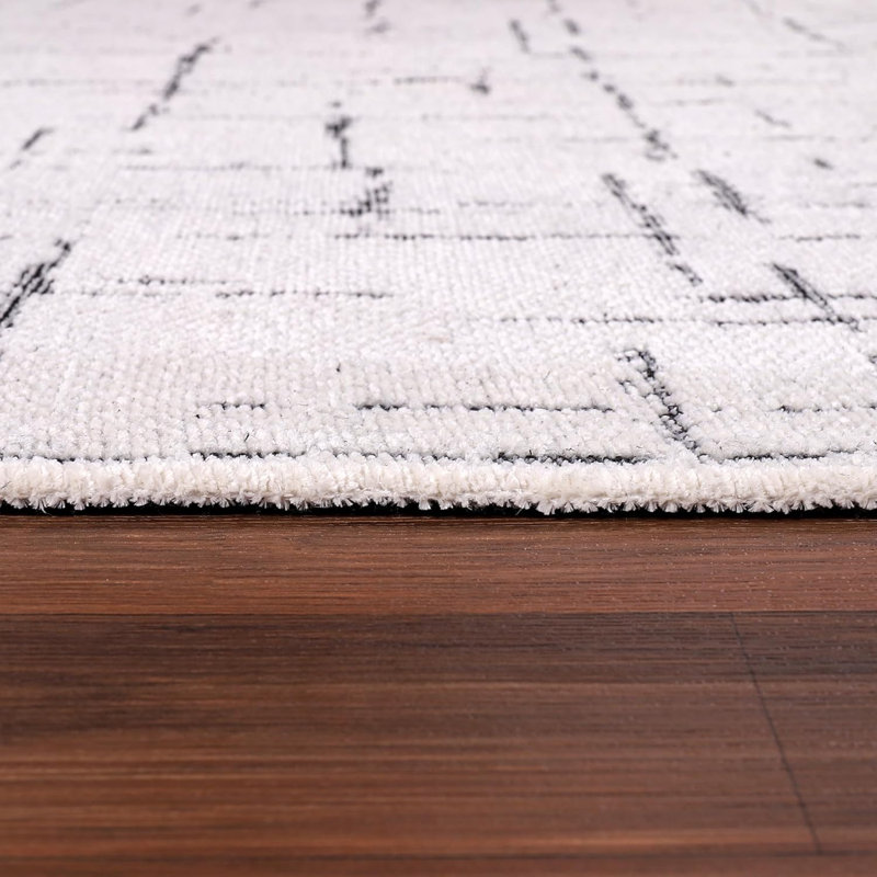 Non Slip Area Rug Low Pile Bedroom Rugs Machine Washable Floor Mat Living Room Carpet - NT0201, Rectangle 200 x 290 cm