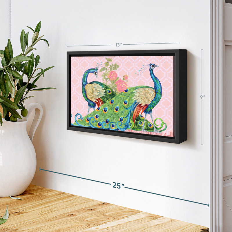 «Peacock Parade», reproduction sur toile, H 9 po x l 13 po