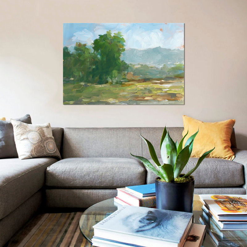 « mountain backdrop ii », impression sur toile, H 8 po x l 12 po x P 0,75 po, Pas de tapis, Toile tendue