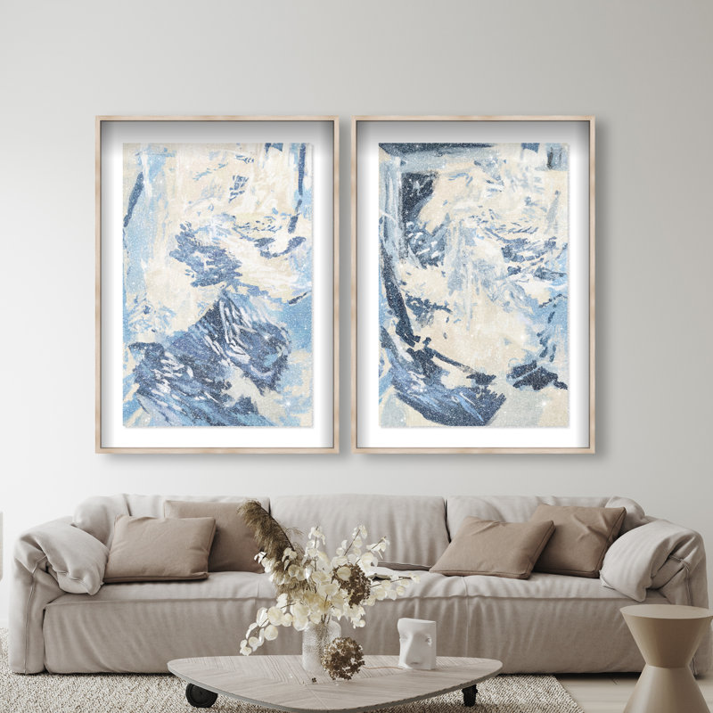 Coastal Feel Set Set by Oliver Gal, 37"H x 55"W, Natural Oak Shadowbox