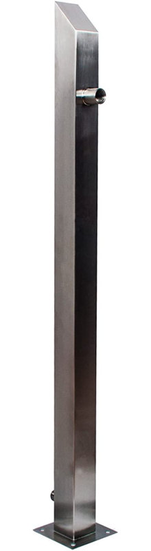 Aneysha Outdoor Stainless Steel Column Fountain, 104cm H x 10cm W x 10cm D