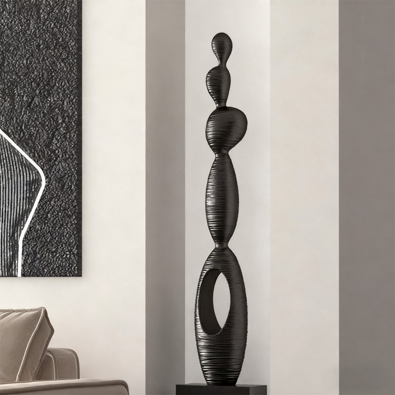 Modern Finial Decorative Object, 31.5" H x 9.06" W x 5.91" D