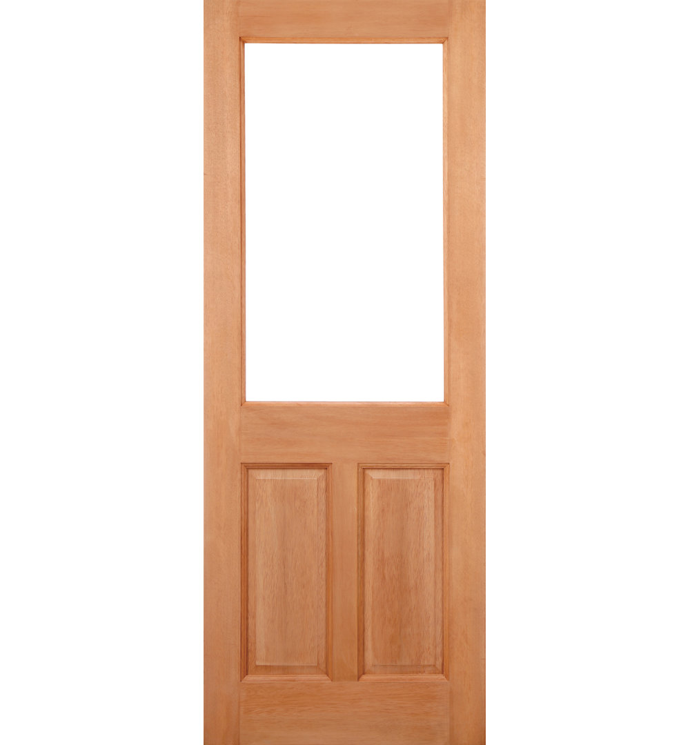 2XG 2P Unglazed Hardwood External Door