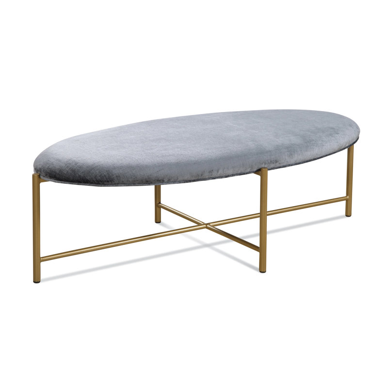 Tobin Cocktail Table, Blue Chenille/Velvet Solid;0809-63