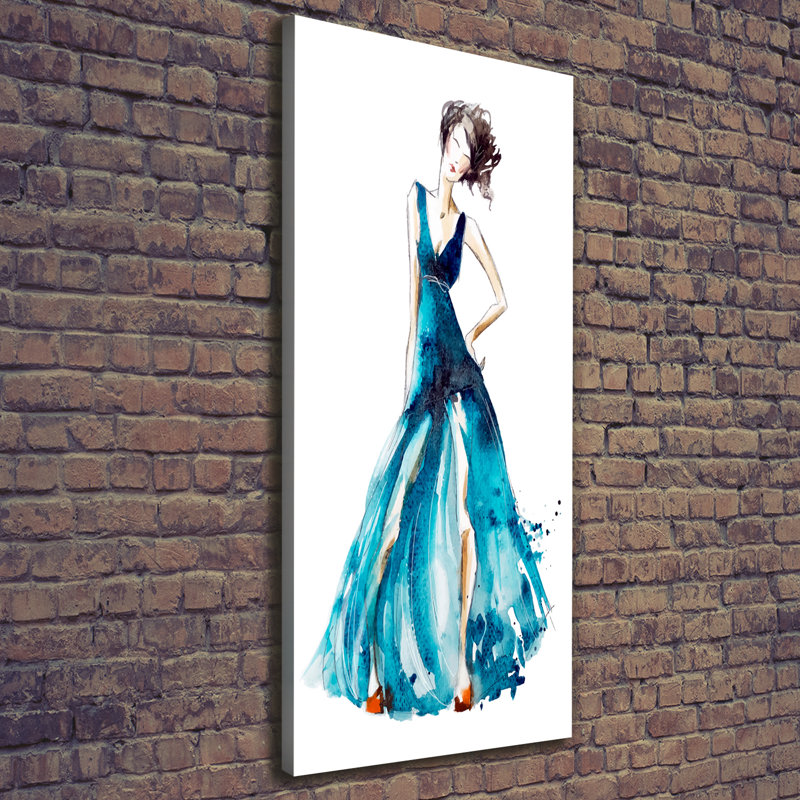 Fashion Illustration - Wrapped Canvas Print