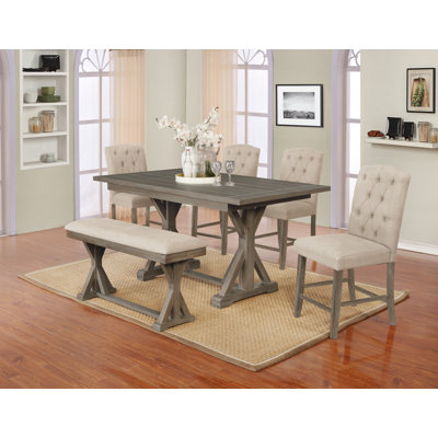 Narvaez - Person Trestle Dining Set