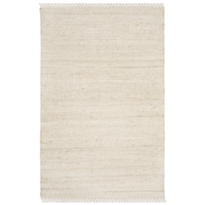 Fitzwater Hand Woven Jute Area Rug, Rectangle 4 pi x 6 pi