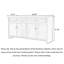 Buffet rectangulaire en bois massif 62,99 "brun