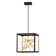 Styx Integrated LED Open Frame Cube Pendant - Black w/ Gilded Gold Branches