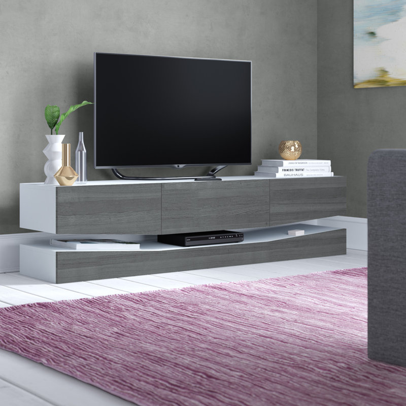 Allegro TV Stand for TVs up to 78", No, White (Matt)/Avola Anthracite