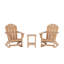 Chaise Adirondack à bascule en plastique avec table Laguna-1021813936