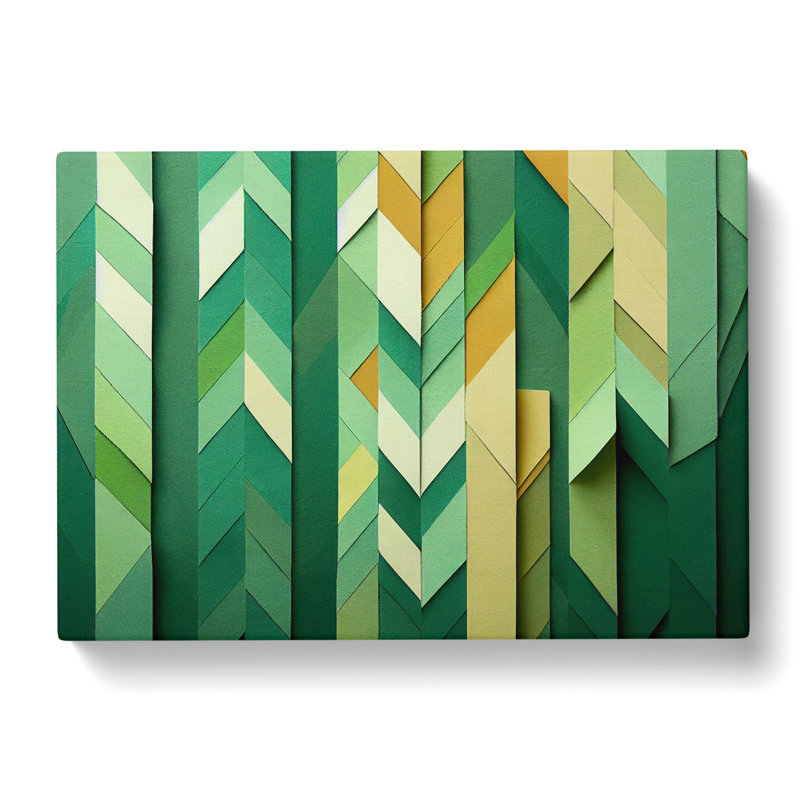 Compelling Chevron Art Abstract - Wrapped Canvas, 40cm H x 60cm W x 3cm D