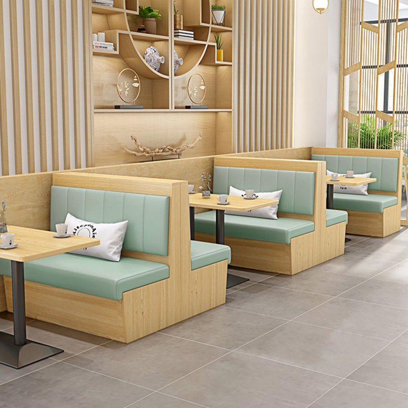 Bancs de restaurant modernes et simples, Vert