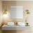 Wall Sconce Adjustable Brass Finish Wall Lighting with Tulip Glass Shade Hardwired Wall Light for Bedroom, Living Room, Hallway & Dining-2020097214