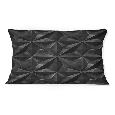 Coussin lombaire noir Midcentury Stars