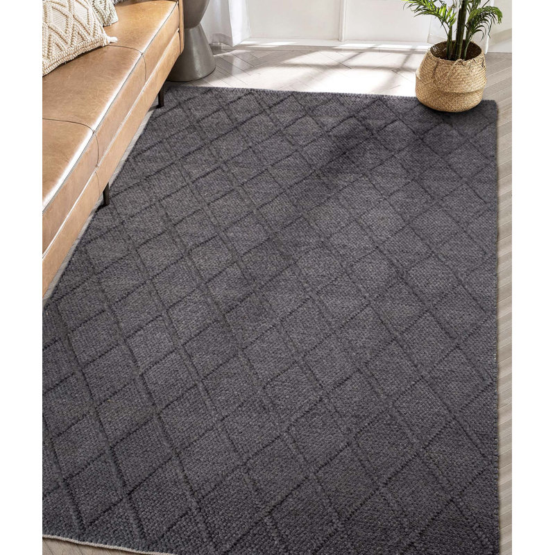 Tapis rectangulaire en laine Tahar, Rectangle 4 pi x 5 pi 11 po