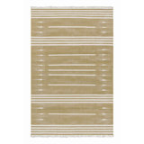 Rug & Kilim’S Contemporary Dhurrie Rug In Beige And White Stripes
