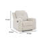 Fauteuil inclinable manuel Genna, polyester, coussin moelleux-108208192