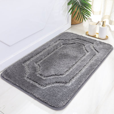 Bathroom Rug, Extra Soft Absorbent Bath Mat,TPR Backing Quick Dry, Machine Washable Bath Mats for Bathroom Floor, Tub and Shower, Home Decor Accessories
