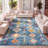 Bethlehem Tribal Love Geometric Dark Blue/Multi Rug-2017744059