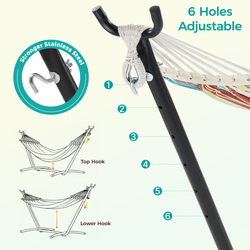 Hammock With Stand, Red, Green