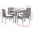 Bayou Breeze 5 Piece Patio Dining Set With Cushions Black Poly Rattan-1720676606-1720676602