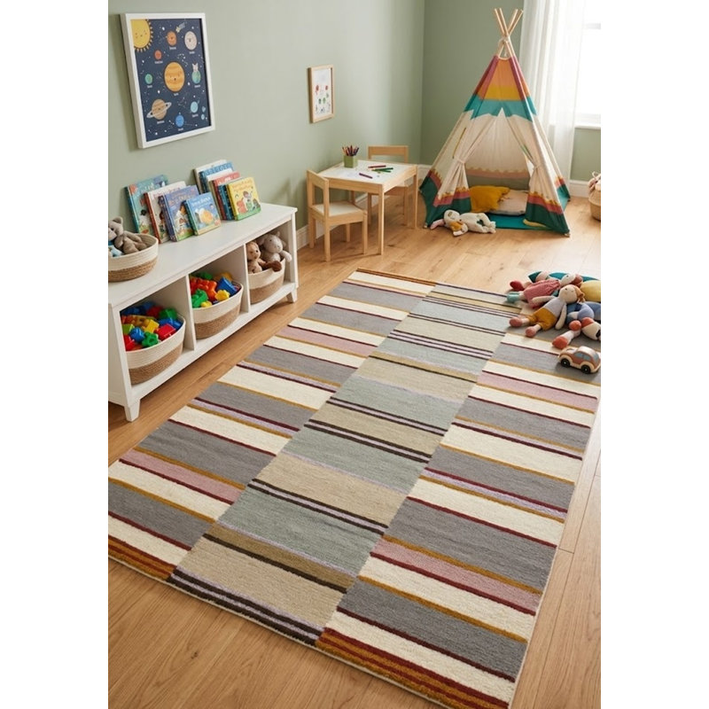 Wool Striped Indoor Rug
