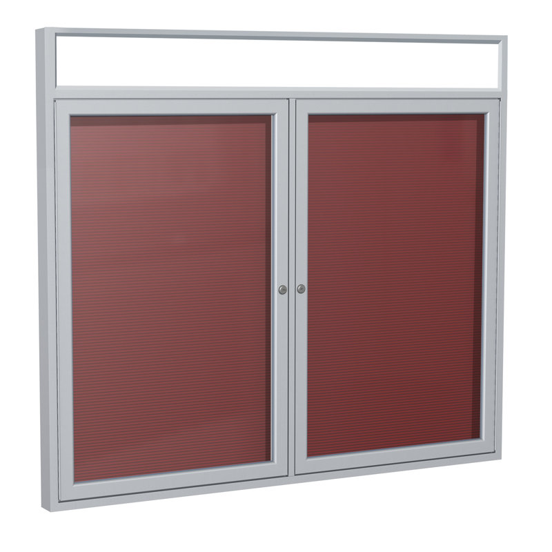 Plaque d’armoire fermée, Satin, H 48 po x l 60 po x P 2,25 po, Bourgogne