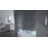 60'' - W x 76'' H Single Added Door Frameless Shower Door with-64345424
