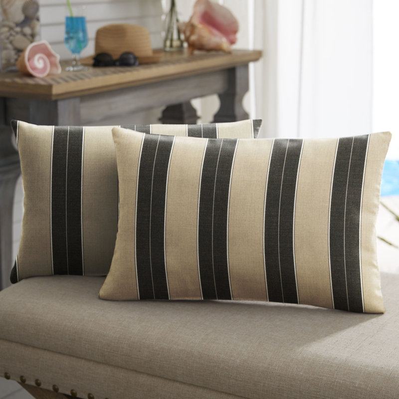 Striped Outdoor Reversible, 13"H x 20"W