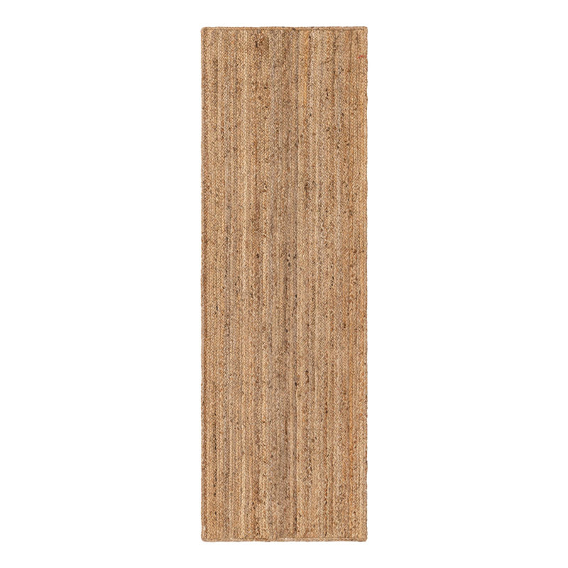 Tapis chindi tressés à la main Meador, Tapis de couloir 2 pi 7 po x 8 pi
