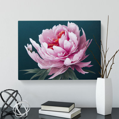 Marvellous Peony Flower - Wrapped Canvas Print