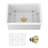 Deep White Ceramic Kitchen Sink - Durable, Versatile, Elegant For Modern Kitchens