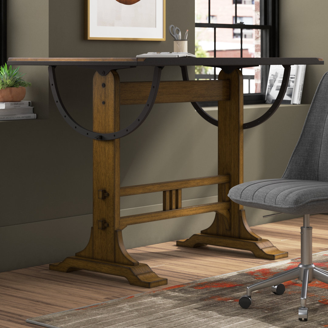 Kesgrave Solid Wood Top Drafting Table Trent Austin Design®